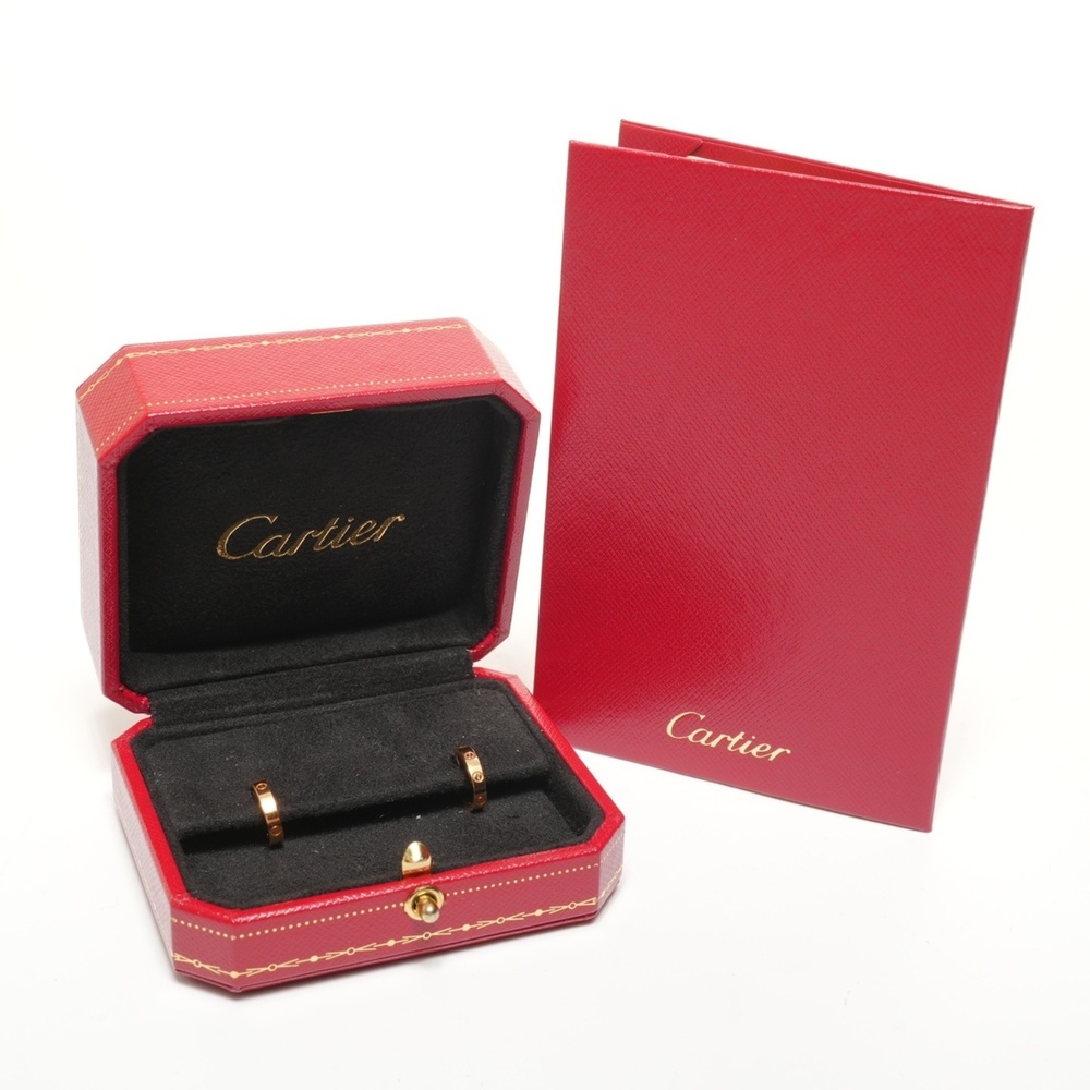 Cartier Love Small Hoop Earrings, 18K 750 Pink Gold - Picture 9 of 9